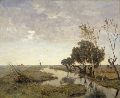 Ciek wodny w pobliżu Abcoude autorstwa Paul Joseph Constantin Gabriel