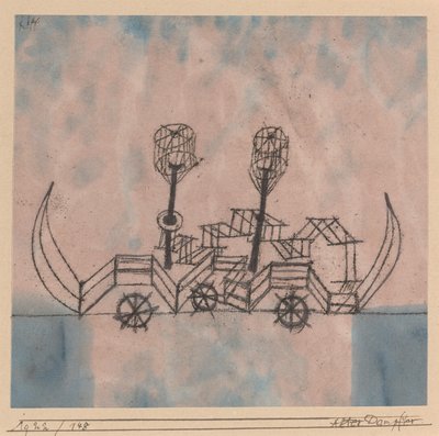 Stary parowiec autorstwa Paul Klee