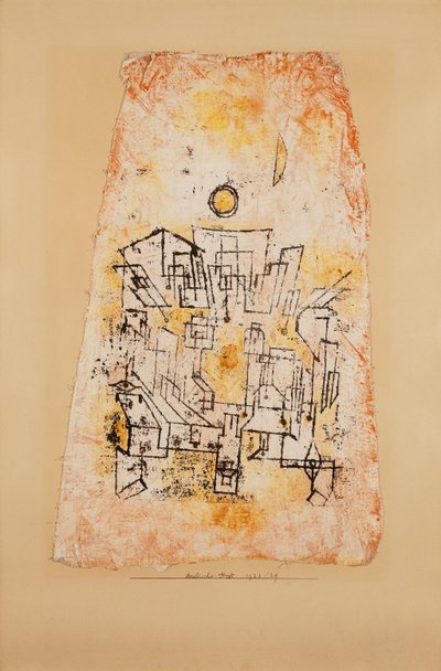 miasto arabskie; arabskie miasto autorstwa Paul Klee