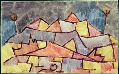 Surowy górski kształt autorstwa Paul Klee