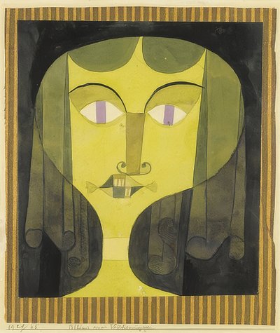 Portret kobiety o fiołkowych oczach. 1921/65 autorstwa Paul Klee