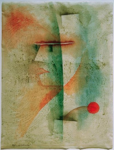 Portret przebranego mężczyzny autorstwa Paul Klee