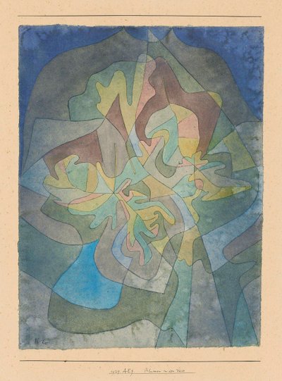 Blumen in der Vase Kwiaty w wazonie, 1929. autorstwa Paul Klee