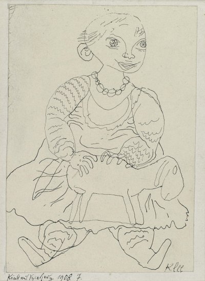 Dziecko z zabawką autorstwa Paul Klee