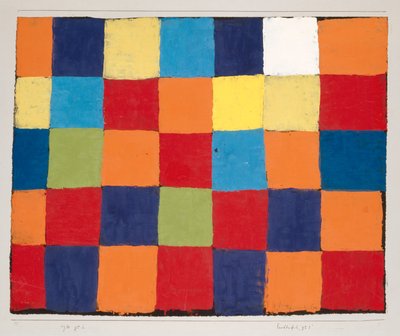 Tablica kolorów Qu 1, 1930. autorstwa Paul Klee