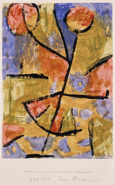 flor de dança; Esmalte de flor de dança autorstwa Paul Klee