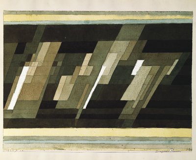nośniki diagonalne autorstwa Paul Klee