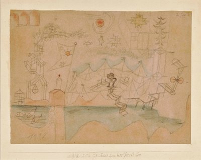 Rysunek do wypożyczalni łodzi, 1918. autorstwa Paul Klee