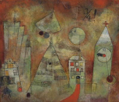 Fatalna godzina za kwadrans do dwunastej Fatalna godzina za kwadrans przed dwunastą, 1922. autorstwa Paul Klee