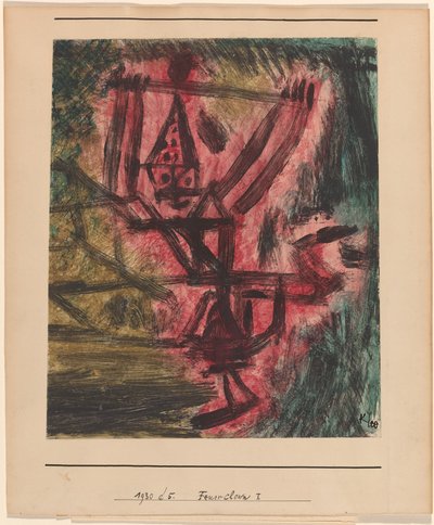 Klaun Feuer I (Ognisty Klaun) autorstwa Paul Klee