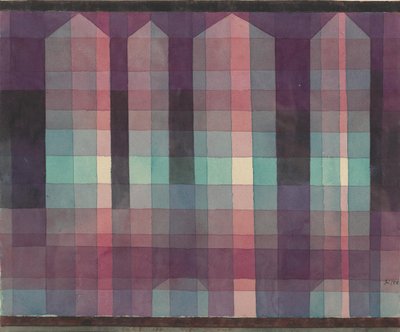 Cztery wieże, 1923. autorstwa Paul Klee
