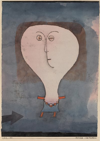 Strach dziewczyny, 1922. autorstwa Paul Klee