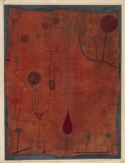 Owoce na czerwono, 1930. autorstwa Paul Klee