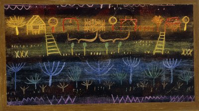 ogród na poziomie; ogród na równinie autorstwa Paul Klee