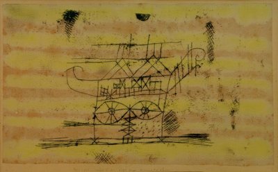 Rusztowanie na głowę monumentalnej rzeźby autorstwa Paul Klee
