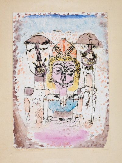 Grecy i barbarzyńcy, 1920. autorstwa Paul Klee