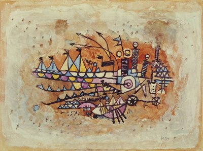 Scena portowa autorstwa Paul Klee