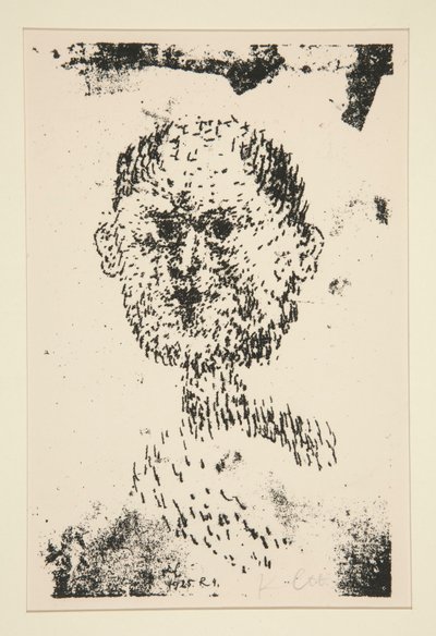 Głowa (Kopf) - Brodaty mężczyzna (Baertiger Mann) autorstwa Paul Klee