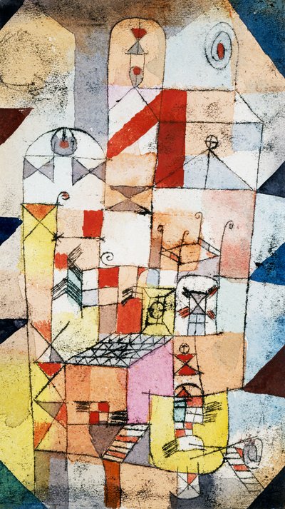 Interior da casa, c.1919polonês autorstwa Paul Klee