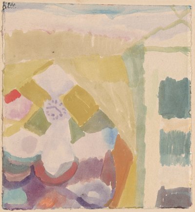 Wnętrze z Zegarem autorstwa Paul Klee