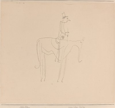 Komiks jeździec autorstwa Paul Klee
