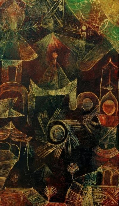 Kosmiczna architektura autorstwa Paul Klee