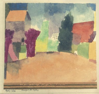 Landgut bei Fryburg Country House niedaleko Fryburga , 1915. autorstwa Paul Klee