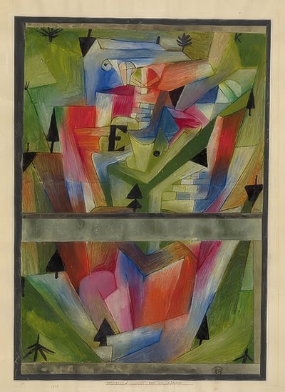 Krajobraz w pobliżu E. (w Bawarii). 1921, 182 autorstwa Paul Klee