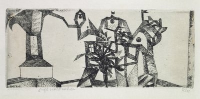 Mały zamek w powietrzu autorstwa Paul Klee