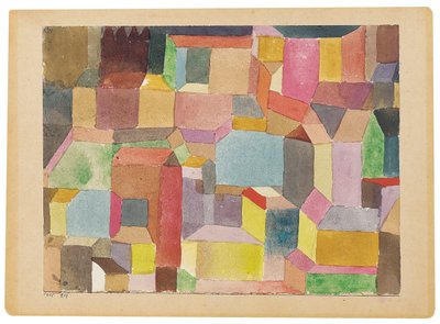 Średniowieczne miasto autorstwa Paul Klee