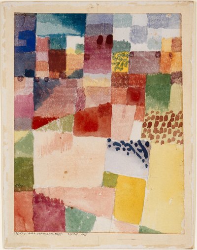 Motyw z Hamammetu, 1914. autorstwa Paul Klee