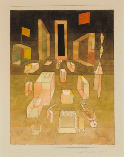 Nieskomponowane w kosmosie Nieskomponowane w kosmosie, 1929. autorstwa Paul Klee