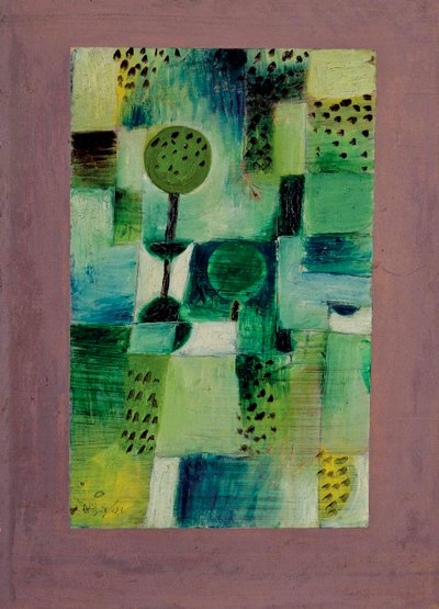 Zdjęcie parku w Regen Park in the Rain, 1920. autorstwa Paul Klee