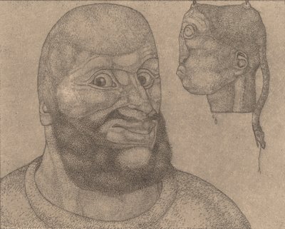 Perseusz Wit zatriumfował nad smutkiem [Perseusz – triumf mózgu nad ciałem], 1904. autorstwa Paul Klee