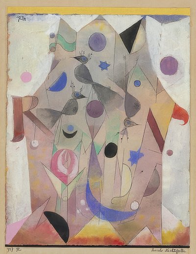Słowiki perskie. 1917 autorstwa Paul Klee