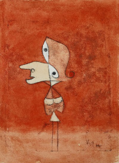 Portret Brigitte (cała postać); Portret Brigitte (cała postać) autorstwa Paul Klee