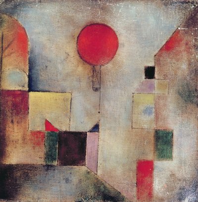 Czerwony balon autorstwa Paul Klee
