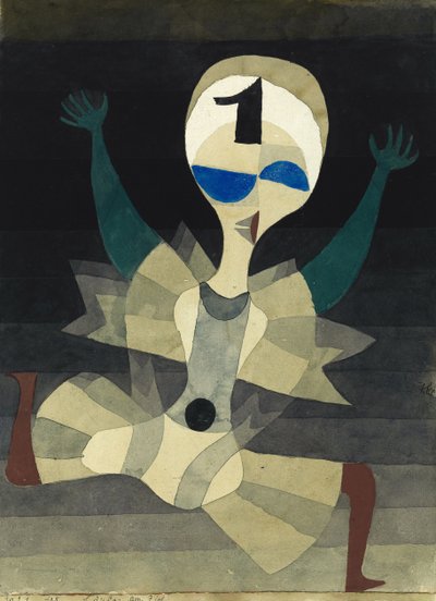 Biegacz na bramce, 1921. autorstwa Paul Klee