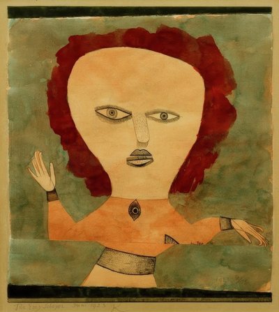 Aktor jako kobieta autorstwa Paul Klee