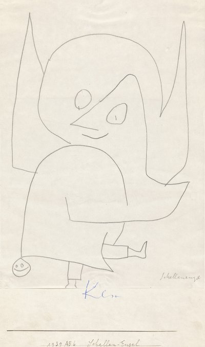 Schellen-Anioł, 1939 autorstwa Paul Klee