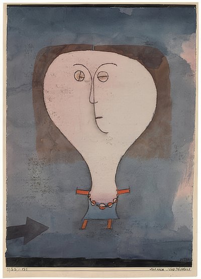 Strach dziewczyny. 1922 autorstwa Paul Klee