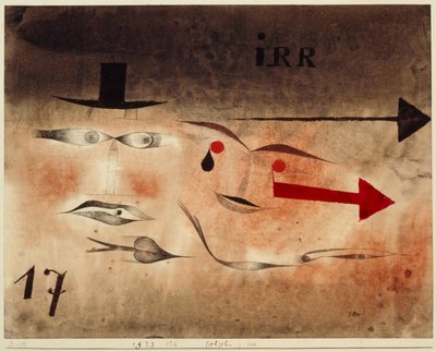Siedemnaście, Obłąkanie, 1923. autorstwa Paul Klee