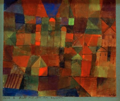 Miasto z trzema kopułami autorstwa Paul Klee