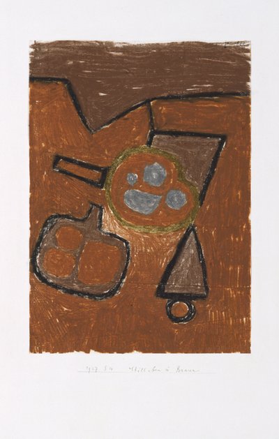 Martwa natura w kolorze brązowym autorstwa Paul Klee
