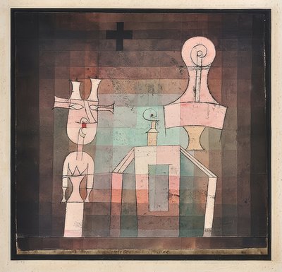 Martwa natura z rzeźbami. 1923 autorstwa Paul Klee