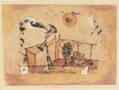 Bohaterski tenor jako śpiewak koncertowy, 1922 autorstwa Paul Klee