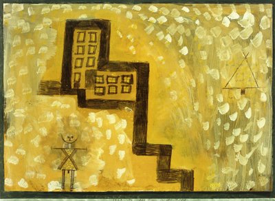 Dom na wzgórzu; Dom na wysokości autorstwa Paul Klee