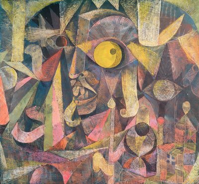Księżyc chylił się ku upadkowi, pokazał mi grymas Anglika, Lorda Mal Fame autorstwa Paul Klee
