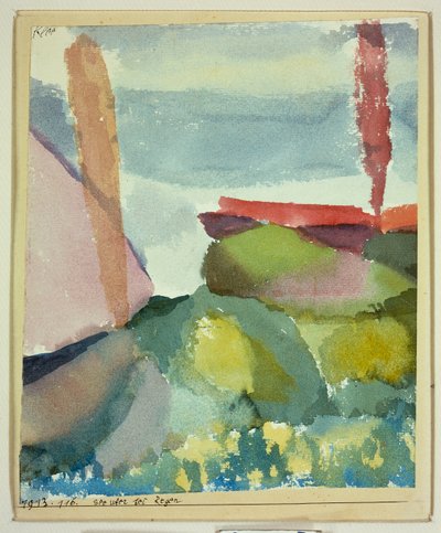 Wybrzeże w deszczu autorstwa Paul Klee