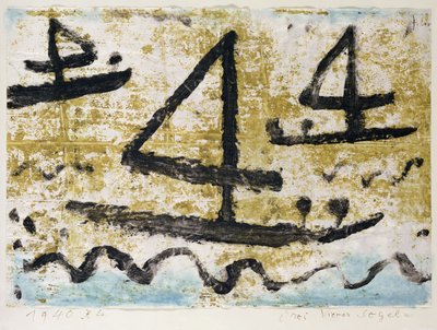 Trzy czwórki Żeglarstwo autorstwa Paul Klee